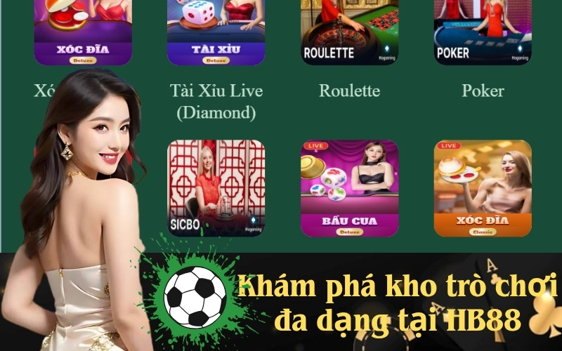 Khám phá kho trò chơi đa dạng tại HB88