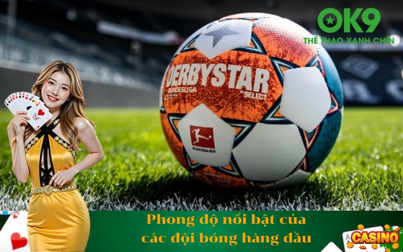 Phong độ nổi bật của các đội bóng hàng đầu